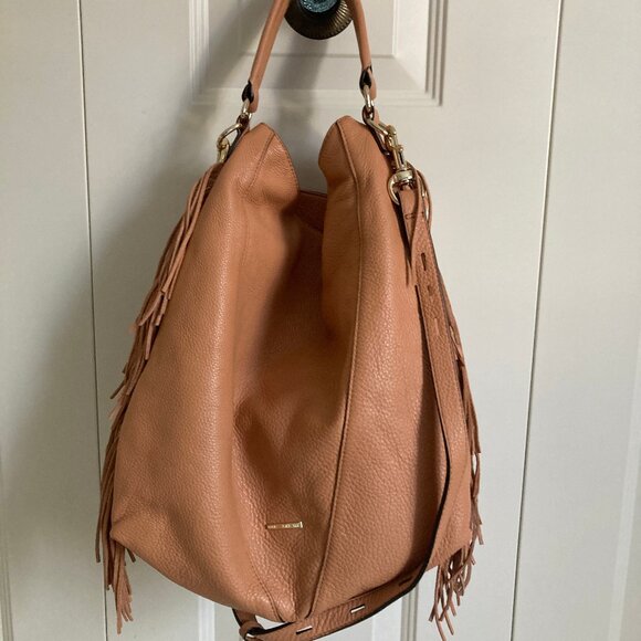Rebecca Minkoff Fringe Moto Hobo NWOT - Picture 2 of 7